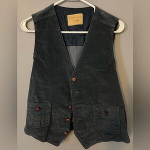 Vintage Lee Dark Green Corduroy Vest